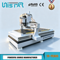 Máquina Router CNC de 3 Ejes Lineales con Cambio Automático de Herramienta 1530, con Servomotor para Gabinetes de Madera