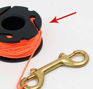 Bobine <span class=keywords><strong>de</strong></span> plongée sous-marine en plastique avec crochet double en acier inoxydable, fournie directement par l'usine - Product Image 2