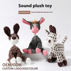 Jouet en peluche <span class=keywords><strong>pour</strong></span> <span class=keywords><strong>animaux</strong></span> de compagnie, écologique, de haute qualité, résistant et durable, en forme d'<span class=keywords><strong>animaux</strong></span> de dessin animé, qui couine, <span class=keywords><strong>pour</strong></span> les <span class=keywords><strong>animaux</strong></span> qui mâchent agressivement - Product Image 1
