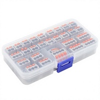Kit de 28 connecteurs rapides pour fils, bornes 2P 32A 250V, en cuivre étamé, pour câblage de lampes domestiques