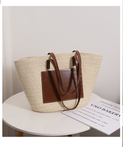 Bolso de Verano <span class=keywords><strong>2023</strong></span> para Mujer, Tejido a <span class=keywords><strong>Crochet</strong></span> con Borla, Bolso de Playa de Paja Hecho a Mano, Bolso Tejido, Cartera, Clutch - Product Image 5