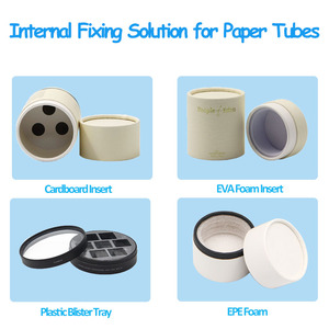 Recyclable Custom Digital Printing Round Tube Box Candle Tube Packaging for Gift Canister <b>Perfume</b> Bottle - Product Image 5