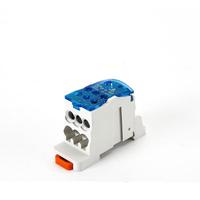 Bloque de terminales de distribución para carril DIN UKK125A, conector de cable de entrada única y salida múltiple de 1000V