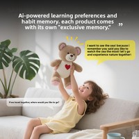 Solution d'animation AI Cube Eye : Jouet en peluche compatible avec le suivi oculaire, écran couleur HD, interaction vocale, unisexe