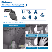 Richmor Nouveau GPS 4G Installation Flexible Enregistreur Vidéo de Véhicule 1080p Mdvr avec ADAS DSM Caméra de Tableau de Bord