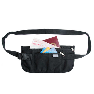 Travelsky Travel Security RFID Bloqueo Bolsa plegable personalizada Hombres Cintura Money Belt Bag - Product Image 5