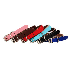 Venta al por mayor del fabricante multi-Colores gato mascota perro <span class=keywords><strong>collar</strong></span> de cuero - Product Image 1