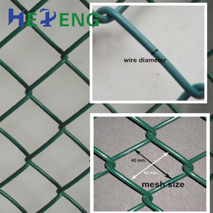 Clôture à mailles de chaîne galvanisée et durable personnalisée Maille de diamant Grillage d'écran <span class=keywords><strong>Panneaux</strong></span> enduits de PVC galvanisé <span class=keywords><strong>pour</strong></span> une longue utilisation régulière - Product Image 6