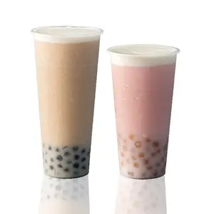 Shangji — tasse à thé épaisse et résistante, en plastique pp, gobelet à thé au lait, boba avec couvercle, vente directe en usine de la chine, 16 oz, logo personnalisé, 500ml, 700ml