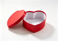 Boîte cadeau rigide en forme de cœur rouge personnalisée, boîte en papier pour la Saint-Valentin, pour chocolats, bonbons, emballage de cadeaux de mariage