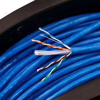 Kabel Jaringan CAT6 Terproteksi Kecepatan Tinggi OUFU Pabrik Langsung untuk Luar & Dalam Ruangan RJ45 dengan Inti Tembaga Bebas Oksigen Transmisi 100m
