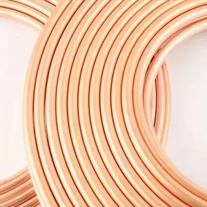 "1/2 ""1/4'' 3/8'' 5/8'' 3/16 'High Quality Refrigeration 6Mm Heat Exchanger Copper Pancake Copper Tube Pipes Price Pure Copper