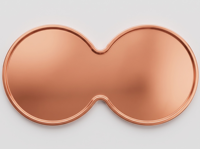 Pièce commémorative vierge en cuivre pur de 1 oz, formes variées, logo personnalisé gravé au laser, impression UV, artisanat métallique