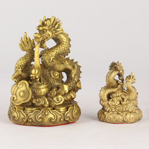 Juego Completo de Adornos de los Doce Signos del Zodiaco con Base de Cobre para el Hogar u Oficina - Artesanías de Buey, Tigre, Dragón, Serpiente, Gallina, Perro, Oveja, Conejo, Rata - Product Image 2