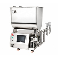 Machine de remplissage de bureau à double tête pour bouteilles et bocaux de sirop de miel, mayonnaise, confiture, pâte à tartiner au chocolat, moutarde, sauce tomate et ketchup
