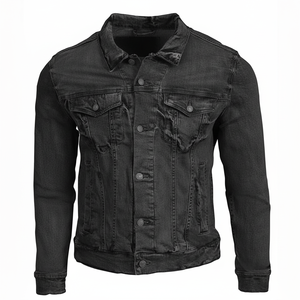 Veste en jean d'hiver personnalisée OEM pour hommes et femmes vente en gros Streetwear coupe-vent respirant 100% coton style vintage - Product Image 1