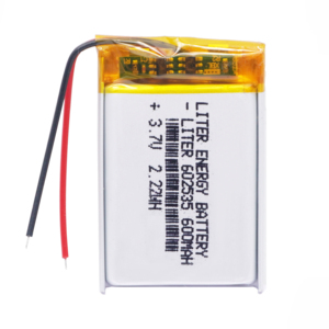 แบตเตอรี่ลิเธียมโพลิเมอร์แบบชาร์จไฟได้3.7V 602535 600mAh พร้อมการรับรอง IEC62133 UN38.3 msds - Product Image 1