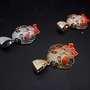 RQ-collar cadena con colgante estilo Hip Hop 6ix9ine, cadena con colgante de <span class=keywords><strong>payaso</strong></span> 69 Tekashi69 - Product Image 4