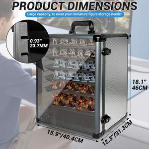 Boîte de rangement et de transport BINGO en <span class=keywords><strong>aluminium</strong></span> et ABS, résistante à la poussière, avec capacité de 15 L, affichage clair, fermeture à boucle - Product Image 2