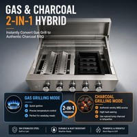 Cendrier en métal émaillé noir avec poignée en plastique pour barbecue au charbon de bois, cuisson en extérieur
