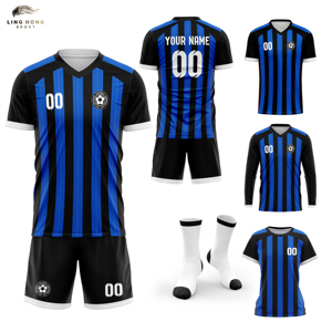 Set di Maglie da Calcio Personalizzate Economiche con Logo Gratuito, Traspiranti, Estive, Design Uniforme Sportiva - Product Image 1