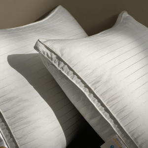 Kaz tüyü yastık otel serisi 2 parçalı kral boyutu Ultra yumuşak aşağı dolu yatak yastıklar farklı çizgili uyku rahat yastık - Product Image 5