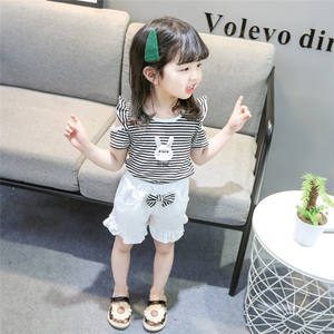 Conjuntos de Ropa para Niña, Blusas con Lazos, Camisetas Infantiles y Pantalones Deportivos Lisos al por Mayor desde China - Product Image 2