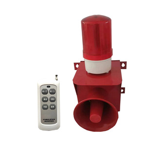 Alarme audiovisuelle industrielle GDL-YY81 55 dB IP65 DC 12V 24V, lumière d'avertissement de chantier avec télécommande - Product Image 3