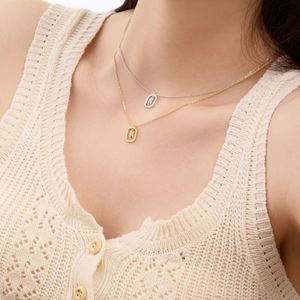 Dylam Charm -K- Letter <b>Initial</b> Alphabet <b>Pendant</b> Necklace for Women As Birthday Gifts Non Tarnish 5A Zirconia Jewelry - Product Image 2