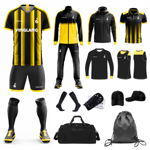 Set Personalizzato di Abbigliamento da <span class=keywords><strong>Calcio</strong></span> con Stampa in Sublimazione, Uniformi Sportive, Completo da Allenamento, <span class=keywords><strong>Maglia</strong></span> da <span class=keywords><strong>Calcio</strong></span> Retrò Stile Thai - Product Image 1