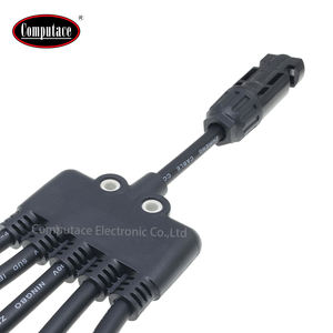 IP67 étanche Y branche connecteurs solaires PVC isolé 1 mâle 5 femelle 1 femelle 5 mâle 1000V DC 30A évalué AWG12 panneau solaire - Product Image 3