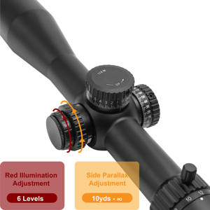 5-25x50 IR FFP 전술 광학 5-25x 줌 텔레스코픽 사냥 스코프 (레티클 조명 포함) - Product Image 6