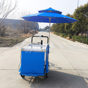 Great Manufacturers Wholesale <b>Small</b> Food Snack Trolley Cart Fast Food Handcart with <b>Wheels</b> - Product Image 6