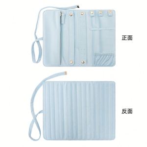 Luxurious Velvet Roll Organizer Soft Travel Storage <b>Box</b> Jewelry Bag for Necklaces <b>Earrings</b> Rings & Bracelets - Product Image 6