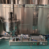 Machine de remplissage horizontale pour sauces chili en acier inoxydable 304 avec buses anti-goutte, trémie de chauffage et de mélange, entraînement pneumatique complet, largement utilisée