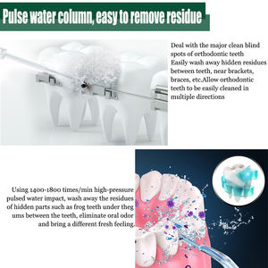 Portatile filo filo elettrico acqua USB fonte di alimentazione senza fili a getto di denti irrigatore per pulizia orale denti sbiancamento dentale - Product Image 5