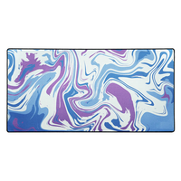 Tapis de souris de jeu XXL surdimensionné en microfibre et caoutchouc naturel, imprimé sur mesure et chauffant