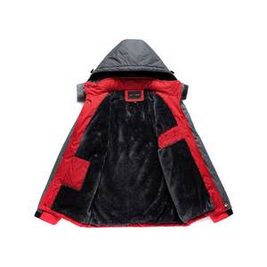 Veste de <span class=keywords><strong>randonnée</strong></span> de montagne enneigée chaude à double couche avec fermeture éclair plus longue - Product Image 5