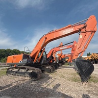 Excavadora de cadenas hidráulica usada HITACHI ZX350, la más vendida, estable, para nivelación de sitios, canteras y proyectos de demolición ligera