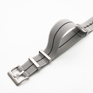 ナイロン弾性シュシュ時計バンド18mm 20mm 22mm無地ファッション手首<span class=keywords><strong>nato</strong></span>時計ストラップ - Product Image 2
