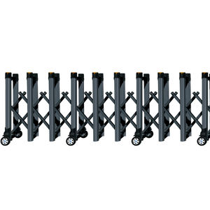Barriera Espandibile per il Traffico, Recinzione Retrattile Ecologica in Alluminio per il Controllo della Folla, Cancello a Fisarmonica con Funzionamento Manuale/Elettrico - Product Image 2