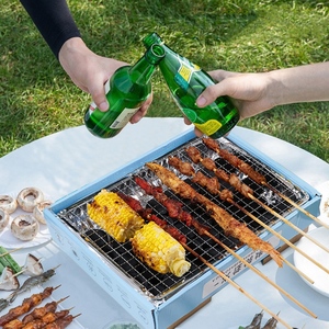 Parrilla de <span class=keywords><strong>barbacoa</strong></span> desechable para el hogar, estante para <span class=keywords><strong>barbacoa</strong></span> al aire libre, herramienta pequeña para parrilla de <span class=keywords><strong>barbacoa</strong></span> de carbono sin humo - Product Image 1