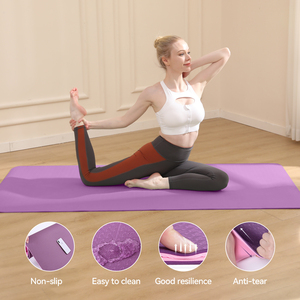 Tapetes de Yoga Ecológicos de TPE con Logotipo Personalizado, Tapetes Gruesos para Gimnasio, Antideslizantes, para <span class=keywords><strong>Ejercicio</strong></span> - Product Image 3