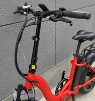 Vélo électrique pliable en aluminium avec moteur arrière sans balais 500W, batterie lithium 15Ah, 7 vitesses, pneus larges et freins à disque – Nouveauté 20 pouces