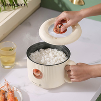 Nouveau Style vente chaude antiadhésif nouilles cuiseur Portable marmite électrique chauffage pot avec vapeur
