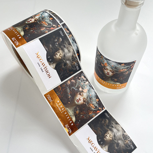 Tùy chỉnh in ấn kết cấu giấy Rose Gold Foil chai nước hoa container dính nhãn dán nhãn bao bì - Product Image 5