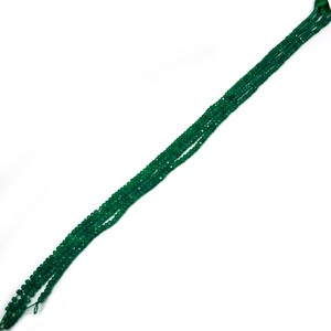 มรกตคอรันดัม37.75 Cts 13นิ้วกลม4มม. ลูกปัดสาระ - Product Image 2