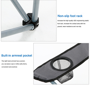 Personalizado Kamp Sandalyesi Chaise De <span class=keywords><strong>Plage</strong></span> portátil ocio viaje Metal plegable al aire libre pesca plegable Camping jardín playa silla - Product Image 3