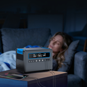 Batterie de secours multifonction haute capacité, générateur solaire portable intelligent Lifepo4 pour l'extérieur et la maison, 2400w - Product Image 3