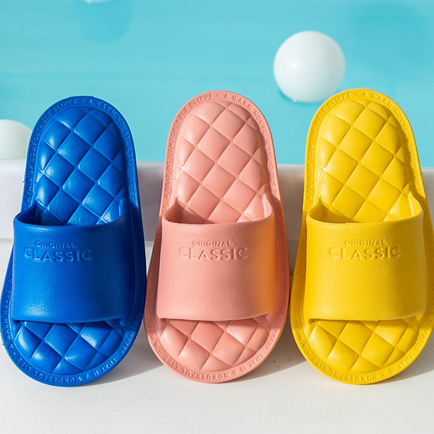 Новинка, популярные летние детские тапочки EVA, разноцветные Нескользящие тапочки на толстой подошве